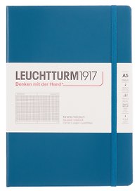 Книга для записей A5 125л кл. "Classic" тв.обл., цвет тихоокеанский зеленый, Leuchtturm1917