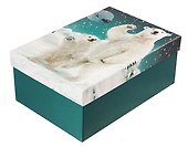 Коробка подарочная "Мишки" НГ, 23*16*9.5, картон - 2