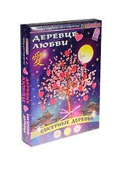 Набор для изготовления бисерного дерева «Деревце любви», 15 см, Клевер