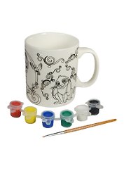 Кружка керамическая MultArt с рис. Disney София (184120) (краски+кисточка) (набор д/творч.) (3+) (русс. кор.) (в кор. 48шт)