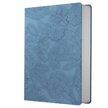 Записная книжка «Jade. Голубой» А6+, 80 листов в клетку, экокожа, Listoff