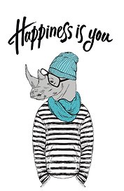 Книга для записей «Happiness Is You», А5, мягкая обложка, Эксмо