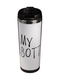 Термостакан My bottle/Май ботл (белый) (420 мл)