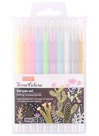 Ручки гелевые Hatber, Terra Colora NeoGel, 10 цветов 0,5 мм