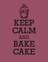 Книга для записи рецептов. KEEP CALM and BAKE CAKE