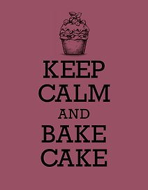 Книга для записи рецептов. KEEP CALM and BAKE CAKE