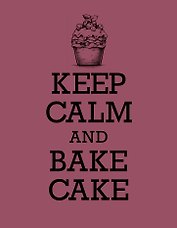 Книга для записи рецептов. KEEP CALM and BAKE CAKE