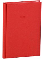 Алфавитная книга А5 80 листов "PERFECT" красная