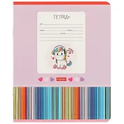 Тетрадь в косую линейку Hatber, "Мультяшки", 12 листов, в ассортименте