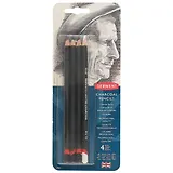 Карандаши угольные, Derwent, 4 штуки