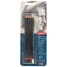 Карандаши угольные, Derwent, 4 штуки