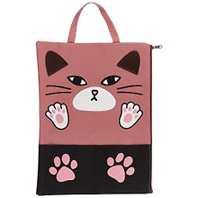 Папка для тетрадей «Big Face Cat» А4, ткань, на молнии