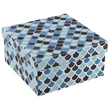 Подарочная коробка «Blue fish-scale» большая