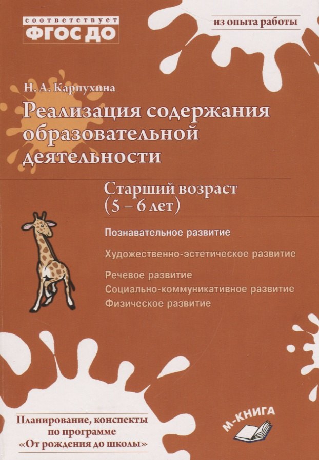

Реализация содержания образовательной деятельности. Старший возраст (5–6 лет). Познавательное развитие