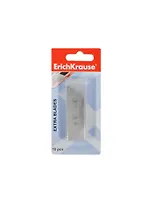 Лезвия сменные 19мм 10шт для канцелярского ножа, нерж.сталь, блистер, ERICH KRAUSE