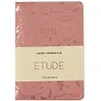 Записная книжка «Etude» А6, 80 листов в линейку, сшивка, экокожа, Listoff