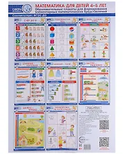 Математика для детей 4–5 лет. Образовательные плакаты для формирования элементарных математических представлений