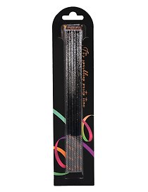 Набор свечей для торта Black Silver (черные с серебром) (6шт) (15см) (12-7color-candle_22)