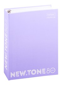 Тетрадь на кольцах «NEWtone PASTEL» в ассортименте 80 листов в клетку, А5, сменный блок - Hatber