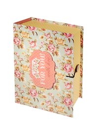 Шкатулка-книга с пуговицей картон M Прованс (20х14х6см) (42369)