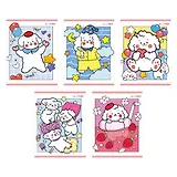 Тетрадь 48л кл. "Милаш" мел.картон, выб.лак, блестки "Серебро", ассорти