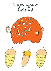 Блокнот для записей "Im your  riend" ( 6)