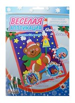 DT-1008NY-2 Набор Веселая аппликация Медвежонок (4640012589610) (д/дет. творч.) (3+) (упаковка)