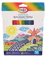 Фломастеры 12 цветов "Классические", Гамма