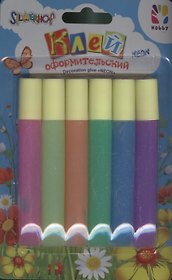 Клей оформительский неон (6 цв. х 10,5 мл) (435038-15) (блистер)