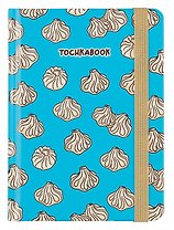 Книга для записей А6 64л тчк. "ХИНКАЛИ" 7БЦ, фикс.резинка