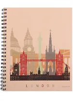 Тетрадь в клетку Unnika, "Города Европы (графика)", 96 листов, в ассортименте