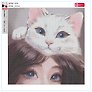 Алмазная мозаика "Кошачьи нежности" 30*30 см