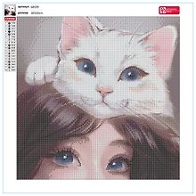 Набор для творчества Феникс+. Алмазная мозаика «Кошачьи нежности», 30 х 30 см