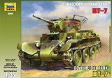 Сборная модель ЗВЕЗДА, Танк, БТ-7, с экипажем, 1:35