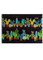 Альбом для рисования Unnika, "Кактусы (графика)", А4, 40 листов, на гребне