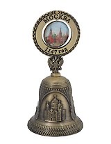 Колокольчик Москва Коллаж-ХВБ (металл) (цв. бронза, ст-цв) (039BR-20-19)