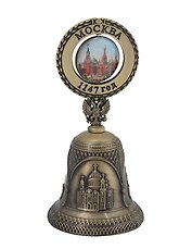 Колокольчик Москва Коллаж-ХВБ (металл) (цв. бронза, ст-цв) (039BR-20-19)