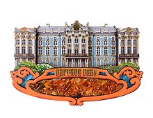 Магнит Цветной янтарь. Царское Село
