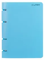 Тетрадь 80 листов, клетка, "Голубая тетрадь" на кольцах