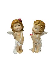 Набор фигурок из 2-х шт. Ангелы Адам и Ева коллекция Amore (16см) (390-499)