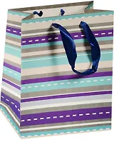 Пакет подарочный бумажный "Веселые полоски", А5