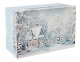 Коробка подарочная "СНЕЖНЫЙ ЛЕС" 30.5*20*13см, Новый год, картон