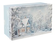 Коробка подарочная "СНЕЖНЫЙ ЛЕС" 30.5*20*13см, Новый год, картон