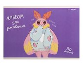 Альбом для рисования «Главные герои» Listoff А4, 30 листов, скрепка, в ассортименте - 2