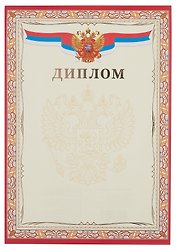 Диплом А4 с символикой, тисн.зол.фольгой