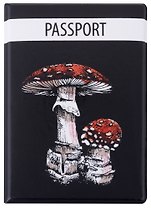 Обложка для паспорта Мухоморы (ПВХ бокс)