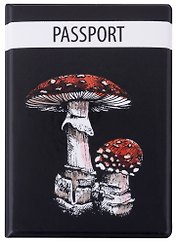 Обложка для паспорта Мухоморы (ПВХ бокс)