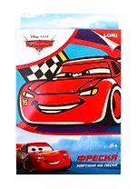 Набор для творчества LORI Фреска. Картина из песка. Disney Молния Маккуин Кпд-025