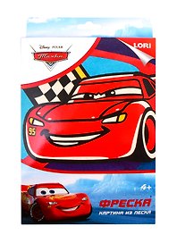 Набор для творчества LORI Фреска. Картина из песка. Disney Молния Маккуин Кпд-025