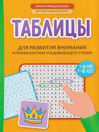 Таблицы для развития внимания и профилактики угадывающего чтения у детей 7-10 лет